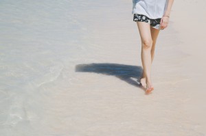砂浜　歩き